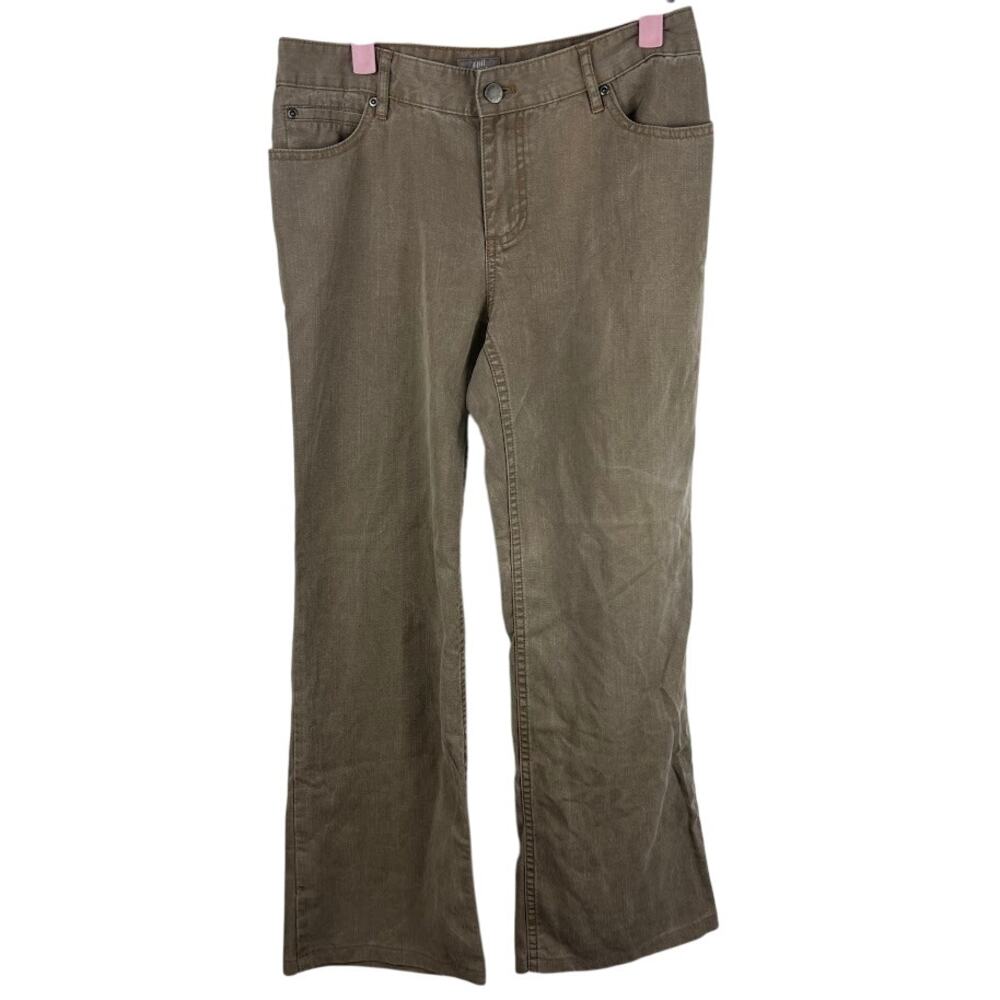 J Jill brown straight leg pants Women's size 4